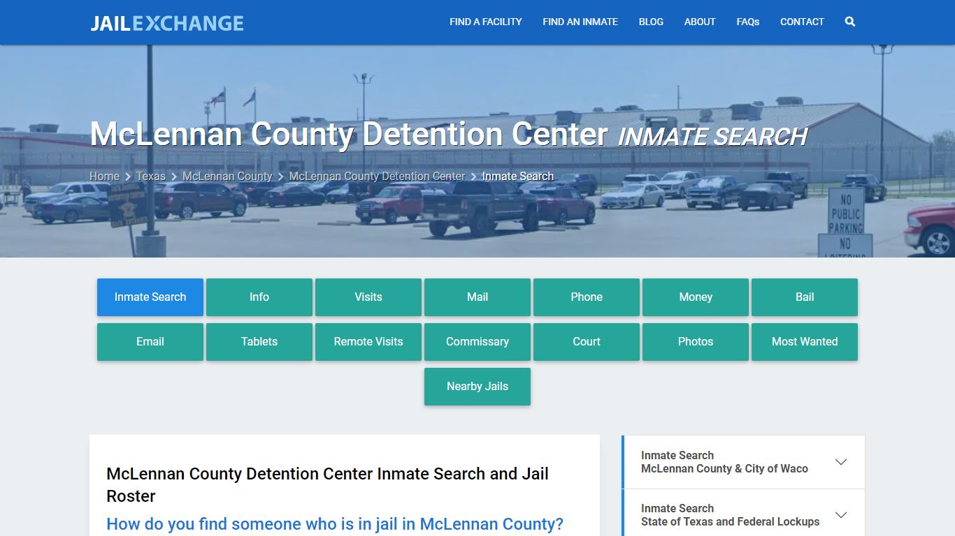 McLennan County Detention Center Inmate Search - Jail Exchange